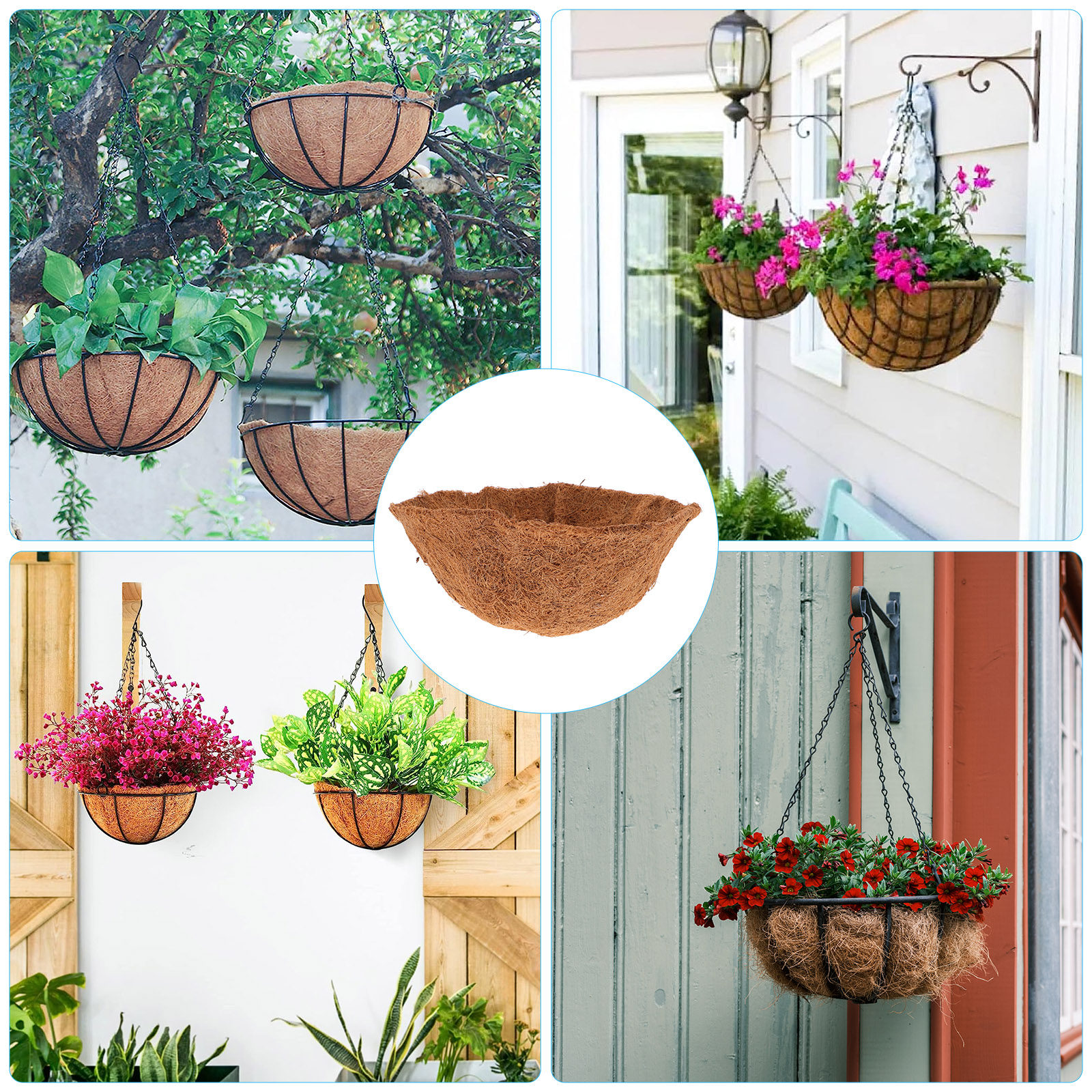 4Pcs Coconut Fiber Hanging Bas - Spider Plant Hanging review and price