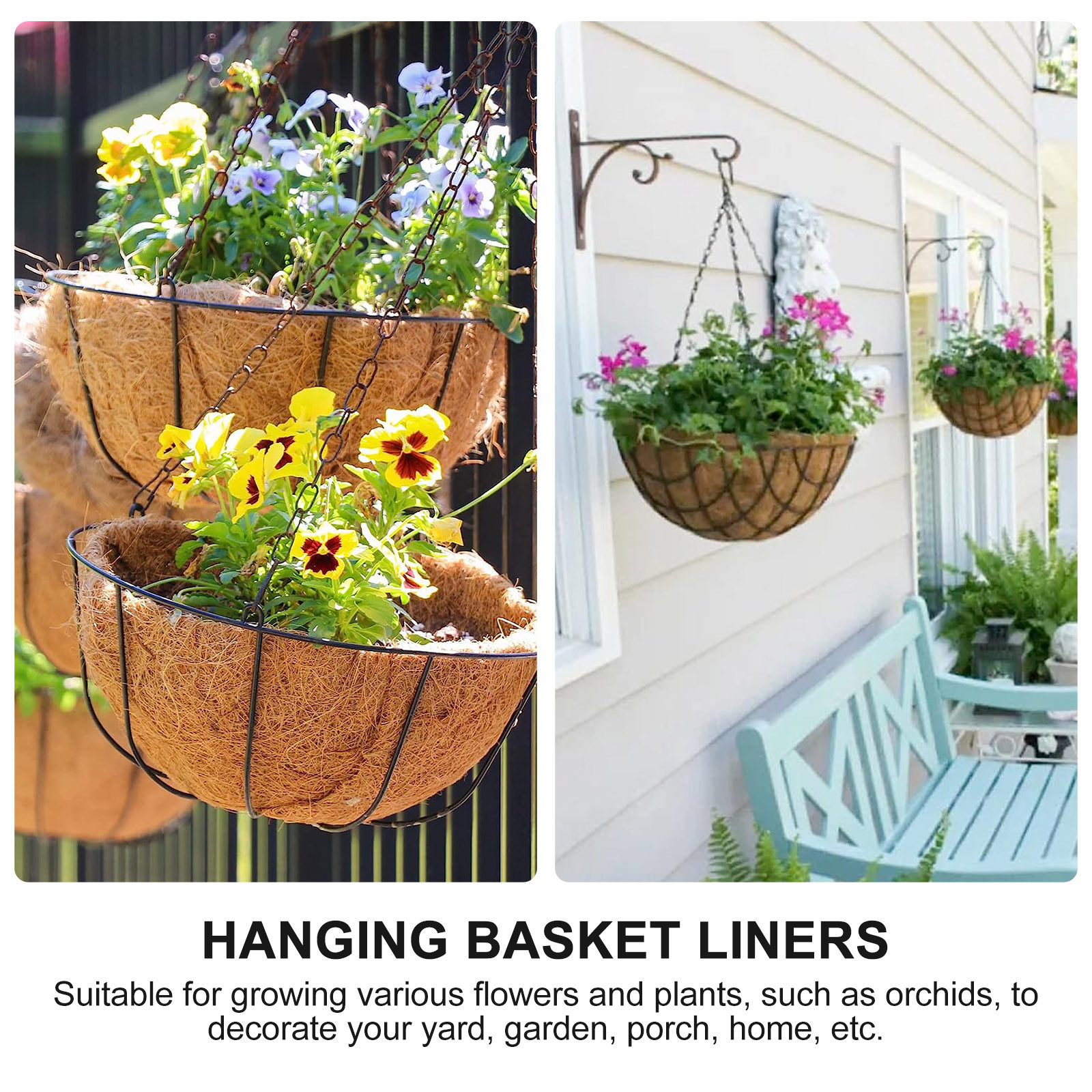 4Pcs Coconut Fiber Hanging Bas - Spider Plant Hanging review and price