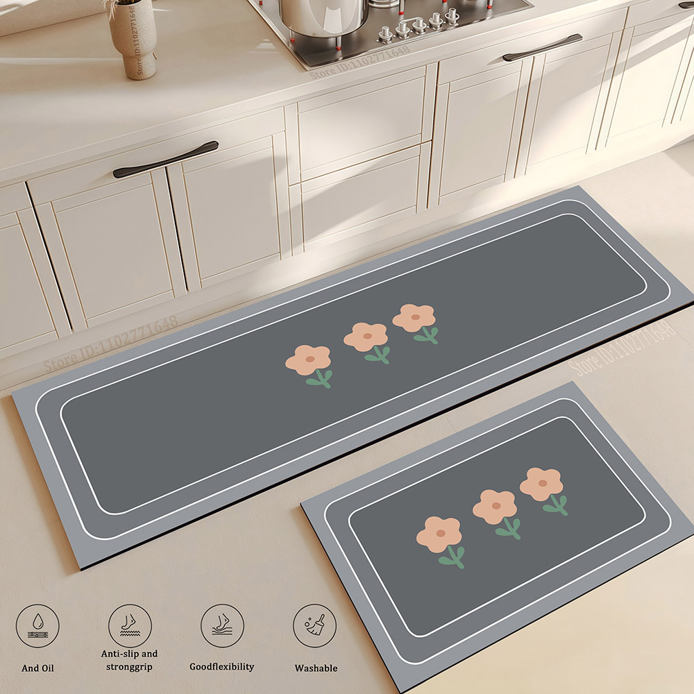 Flower Kitchen Mat Anti-Fatigu - Maranta Prayer Plant review and price