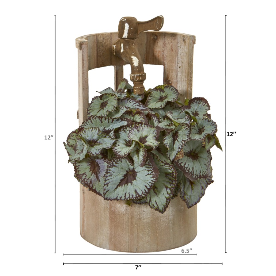 12in. Rex Begonia Artificial P - Begonia Rex review and price